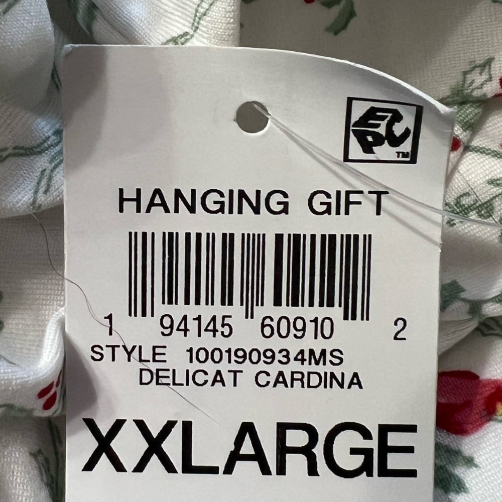 Charter Club Women's Notched-Collar Cardinal Designed Sleepshirt, NWT - Picture 7 of 8